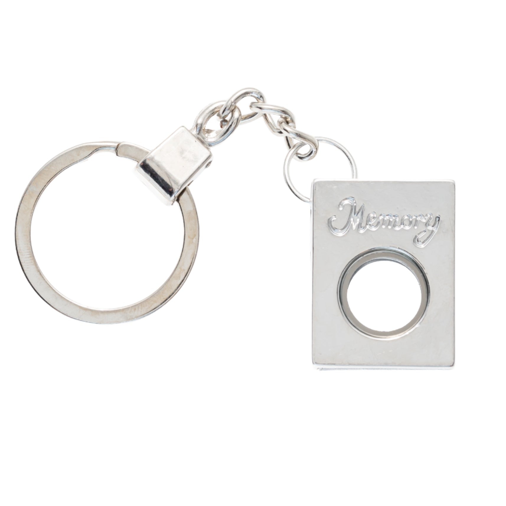 Memory Keychain Silver Plated Locket Default Title