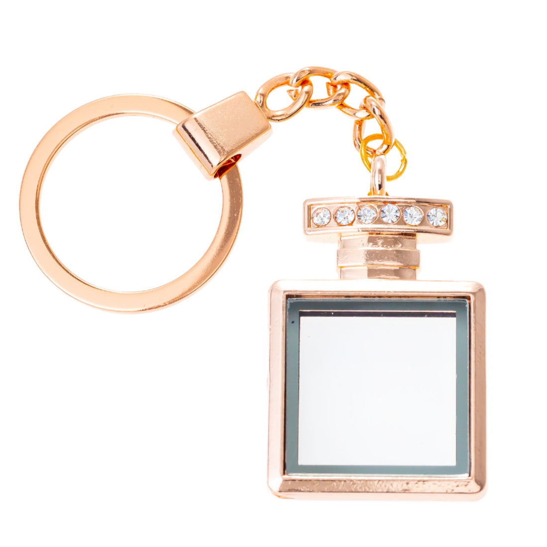 Bottle Keychain Rose Gold Locket Default Title