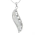 Leafy Antique Paved CZ Sterling Silver Pendant with Rhodium Coating and E-Coating Default Title