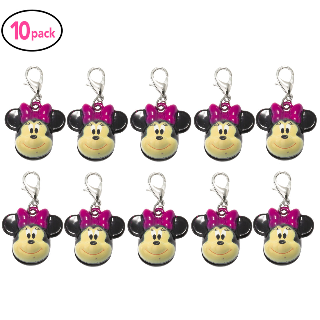 10 Pack Girl Mouse Jingle Bell Clip