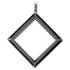 Black Diamond Shaped Enamel Magnetic Glass Locket Default Title
