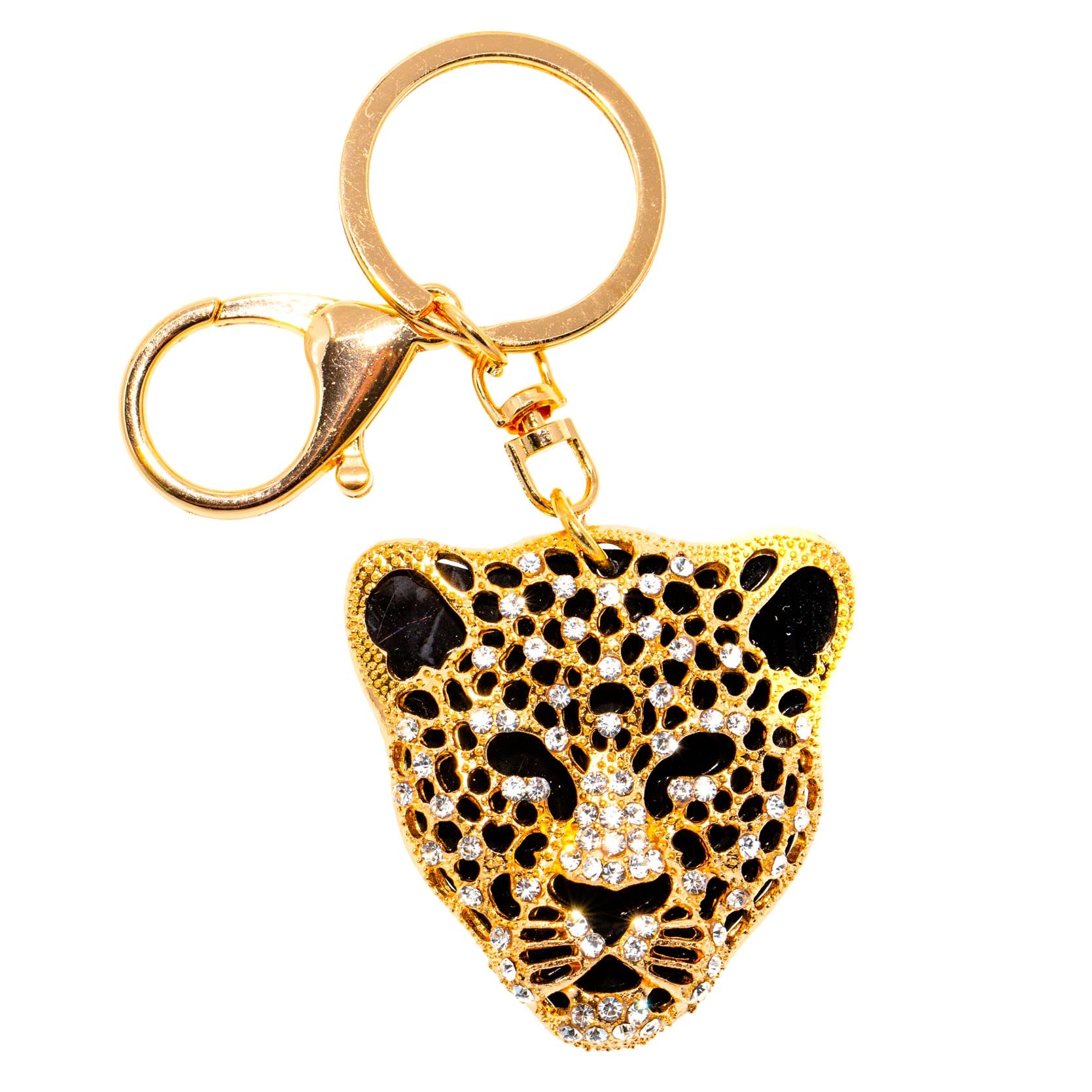 Keychain Rhinestone Cheetah