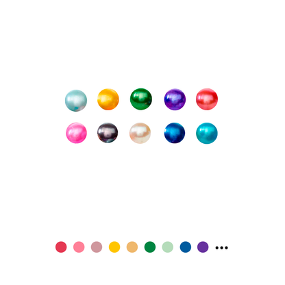 10 perlas de bebé sueltas (aproximadamente 3-5 mm cada una) (variedad de colores)