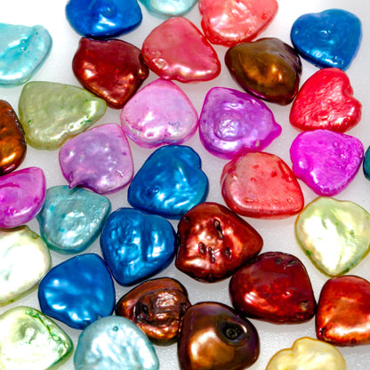 Loose Pearl Heart Shaped (Assorted Colors)