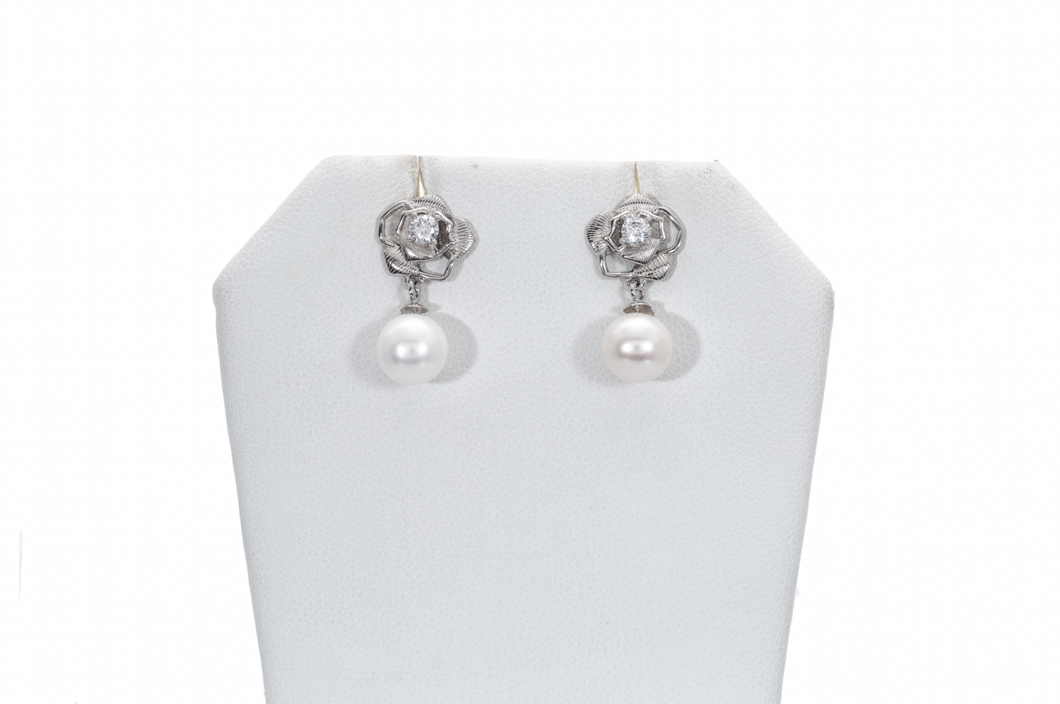 Aretes Monte Plata .925 Pétalo de Rosa