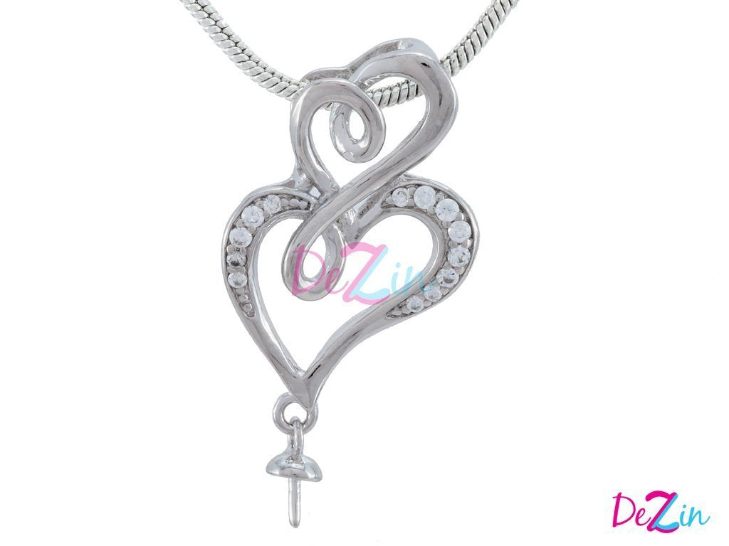Dije Monte en Plata de Ley .925 Doble Corazon