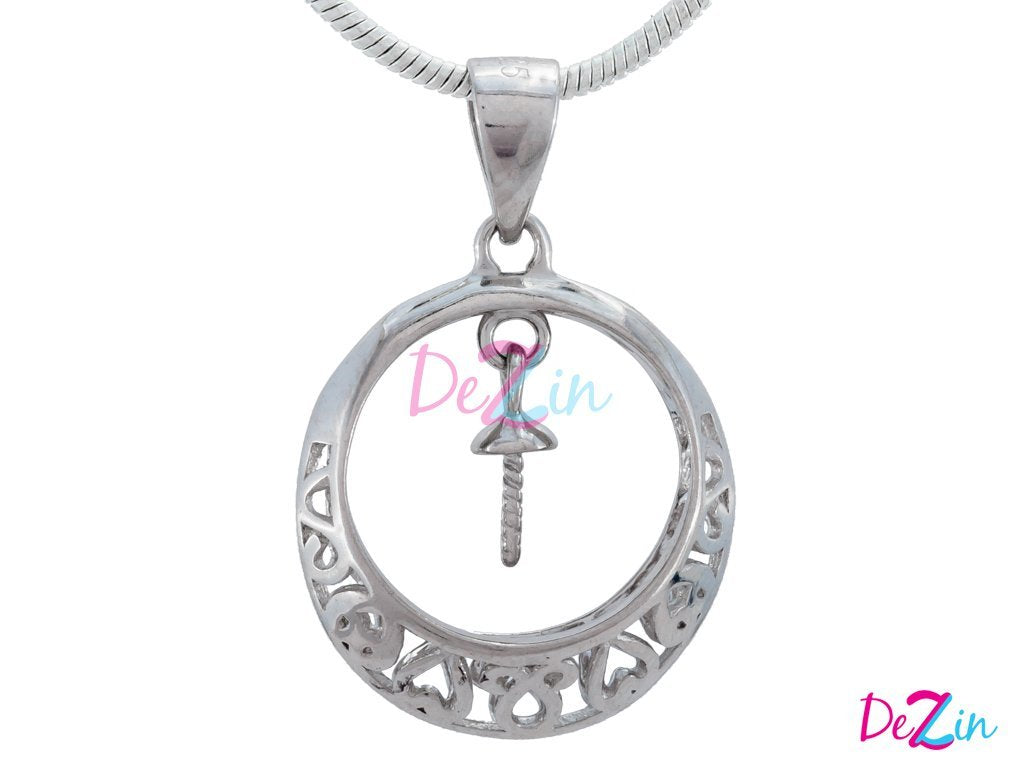 DIY Mount Pendant - 925 Sterling Silver Radiant Orbit (fits Edison)