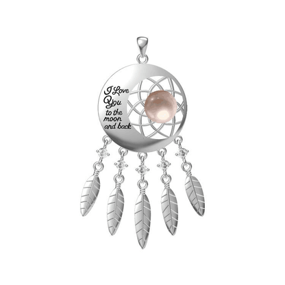 Dreamcatcher Love You To The Moon .925 Sterling Silver Pendant Mount Default Title