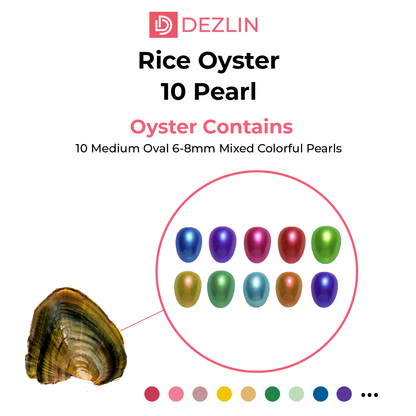 Rice Oval Shaped Pearls In Freshwater Shell